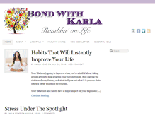 Tablet Screenshot of bondwithkarla.com